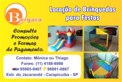 Locação de Brinquedos para Festas em Carapicuíba, Barueri, Osasco e região.